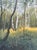 French 2025 Gouache Forest Light in Antique French Frame For Sale - Image 3 of 8