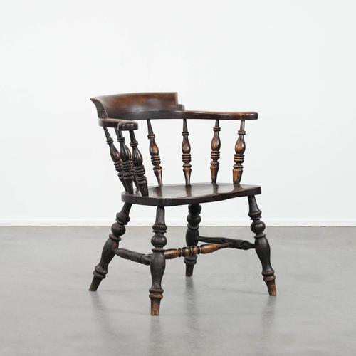 Antique English Captain's Chair, 1800s For Sale - Image 15 of 15