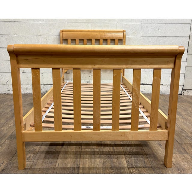 Vintage Child Craft Industries Twin Size Mission Arts & Crafts Style Sleigh Bed For Sale In Kansas City - Image 6 of 10