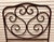 Late 19th Century Antique Black Iron Bed in the Style of Thonet Elaborate Scroll Work to Both Pieces For Sale - Image 5 of 6