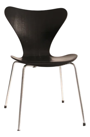 Model 3107 Black Chair by Arne Jacobsen for Fritz Hansen, 1960s