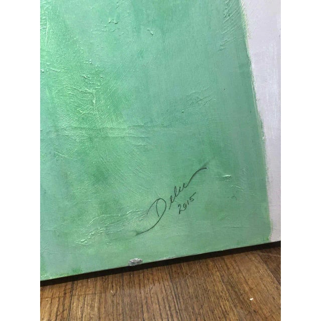 2010s "Beyond" Abstract Mixed Media Painting on Canvas by Louis Shields, 2015 For Sale - Image 5 of 5