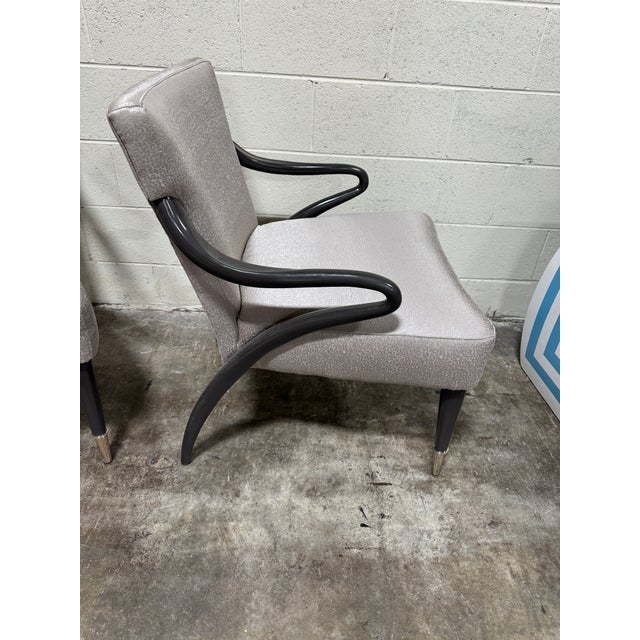 1990s Caracole Swoosh Chairs - A Pair For Sale - Image 5 of 8