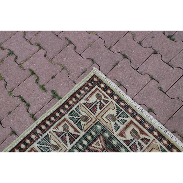 1980s Turkish Green Oriental Rug For Sale In Sacramento - Image 6 of 10