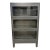 Vintage Industrial Steel Three-Stack Barrister Bookcase, u.s. Government Provenance For Sale