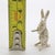 Vintage Italian Handmade Genuine Silver Standing Rabbit Figurine Miniature For Sale - Image 10 of 10