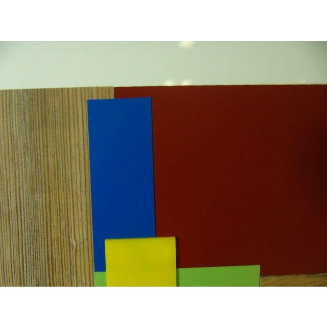 Max Gerhard "Bauhaus series" Mixed media collage (wood, metal, plastic) with white frame 71.5 x 52 cm Born on November 5,...