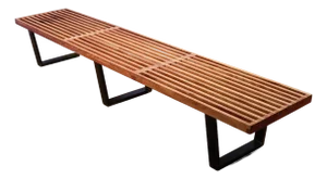 Mid-Century George Nelson Herman Miller Long Slatted Platform Bench in Birch