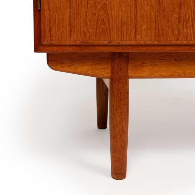 1960s Vintage Danish Mid-Century Teak Two-Door Credenza For Sale - Image 5 of 7