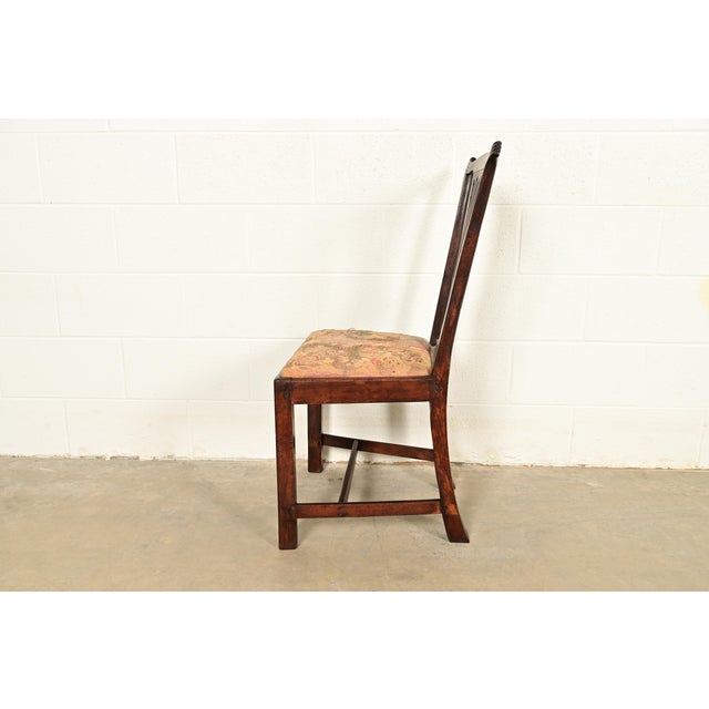 18th Century Antique Thomas Chippendale Period Carved Mahogany Side Chair or Dining Chair For Sale - Image 10 of 12