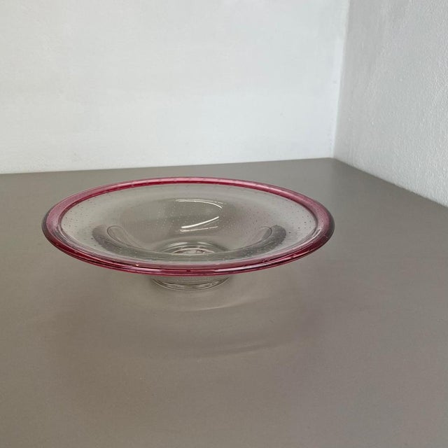 German Glass Bowl by Karl Wiedmann for WMF, 1960s For Sale - Image 4 of 18