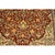 1950s 1950s Red Field Traditional Medallion Vintage Isfahan Wool Silk Small Carpet Rug For Sale - Image 5 of 9