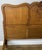 Vintage Louis XVI French Oak Double Bed Frame with Carved Headboard For Sale - Image 6 of 13