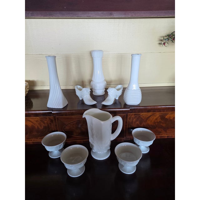 1960s Milk Glass Collection For Sale - Image 5 of 14