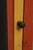 Red Pair Of Handcrafted Folk Art Painted Pine Corner Cabinets For Sale - Image 8 of 18