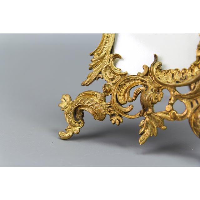 Rococo Style French Bronze Desktop Picture Frame, 1920s For Sale - Image 12 of 18