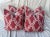 Textile Set of 4 Dusty Salmon Trellis Print Two Tone Decor Pillows For Sale - Image 7 of 7