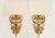 Pair of gilt iron wall sconces from Visual Comfort that bring reliability and solidity to any interior, thanks to its...