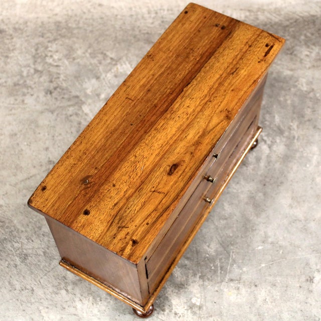 19th Century Miniature of a Walnut Chest of Drawers, Italy For Sale - Image 9 of 10