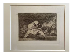 Francisco Goya, Que Locura, Etching, 1863