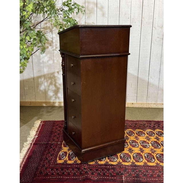English Mahogany Music Stand, 1950s For Sale - Image 11 of 14