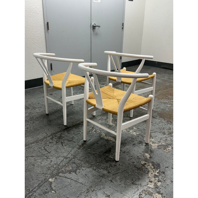 2020s Modway Amish Wood Rope Side Chairs, Set of Three For Sale - Image 5 of 12