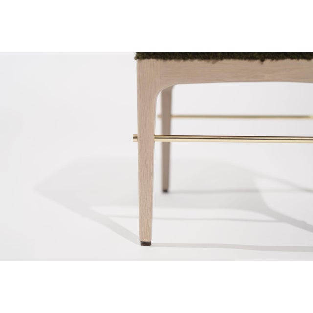Set of 2 Linear Stools in White Oak Series 18 For Sale - Image 11 of 12