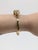 Modern Concrete Jungle Chic - Fierce Leopard Bangle W Diamond Accents in 14k Solid Gold For Sale - Image 3 of 9