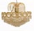 Gorgeous art nouveau French chandelier in gilt ormolu Numerous crystal glass drops Bought from a dealer on Marche Biron at...