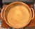 Large Vintage Round Rattan & Cane Serving Tray With Handles For Sale In Dallas - Image 6 of 8