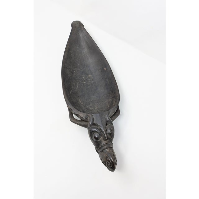 Tribal 1930s-1940s Borneo Dayak Tribe "Aso" Dragon Dog Bowl For Sale - Image 3 of 7