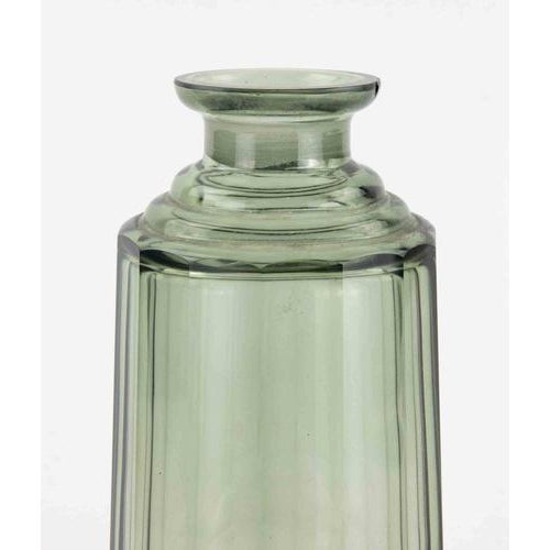 Vintage Art Deco Green Glass Vase, Art Glass, Europe, 1940s Design, 1920s, Glass For Sale - Image 3 of 5