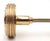 Pair of Modern Polished Brass & Nickel Entry Door Knobs For Sale - Image 4 of 8
