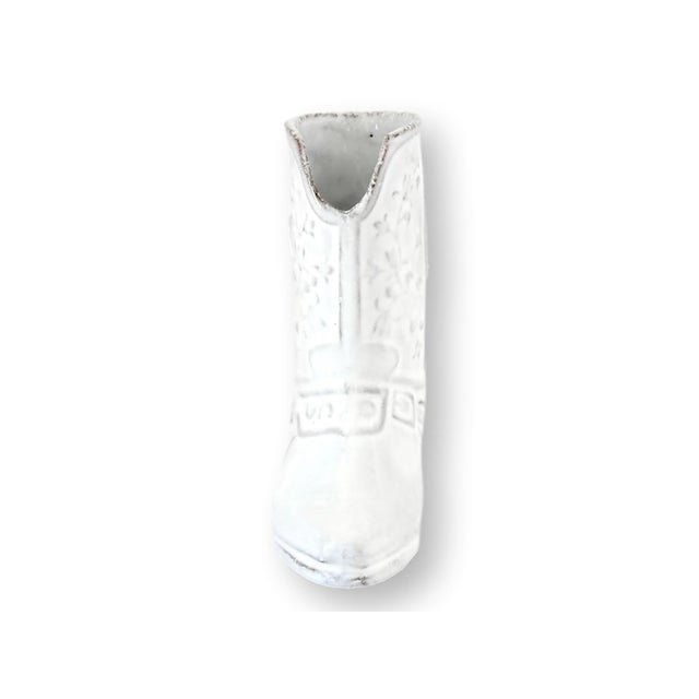 French Astier de Villatte Austin Mini Boot Vase For Sale - Image 3 of 5
