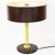 Metal Jacques Adnet Brown Hand-Stitched Leather-Clad Table Lamp For Sale - Image 7 of 14