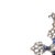 Jewelry - Silver and gold cross; sapphires and diamonds - 19th century. Portuguese; 19th/20th century silver and gold; set...