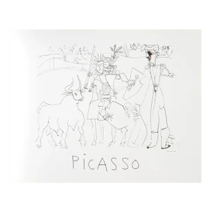 1980s "Chevalier Picador dans l'Arene" Lithograph After Pablo Picasso
