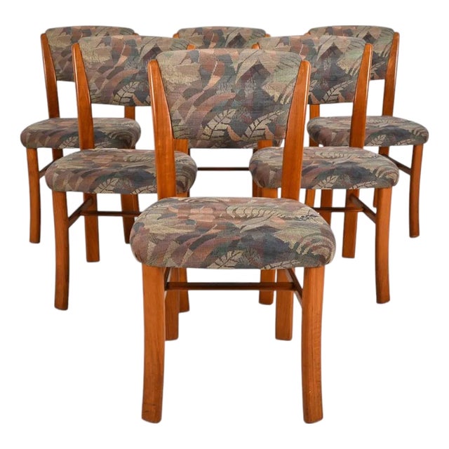 Set 6 Danish Teak Mid Century Modern Dining Chairs For Sale