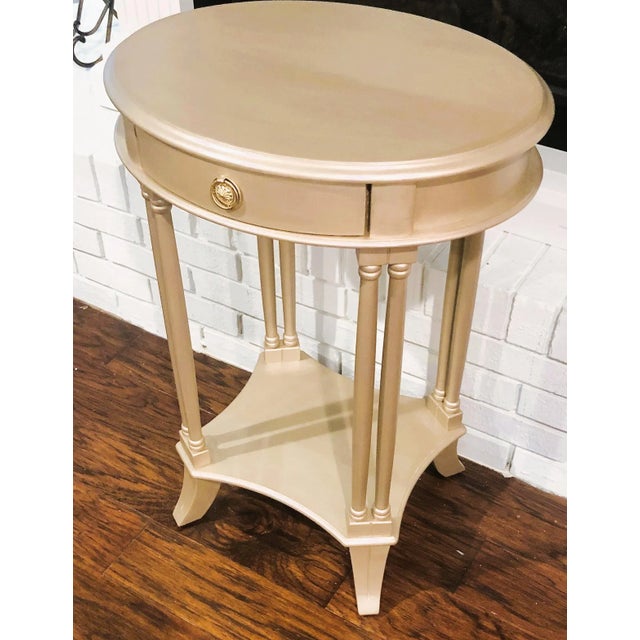 Champaign Painted Accent Table For Sale In Birmingham - Image 6 of 8