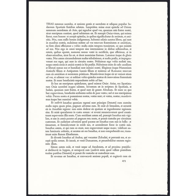 Pink 1968 Salvador Dalí Biblia Sacra Lithograph "Statimque Tobias Visum Recepit" (Immediately Tobias Recovered His Sight) For Sale - Image 8 of 11