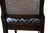 Pair of Vintage French Provincial Cane Back Dining Chairs With Blue Upholstered Seats For Sale In Greensboro - Image 6 of 7