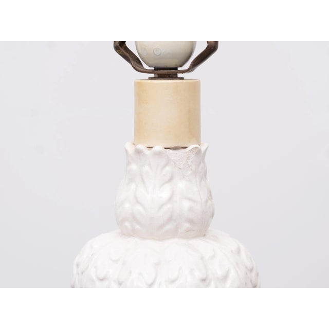 Ceramic Palm Tree Table Lamp, France, 1950s For Sale - Image 6 of 9