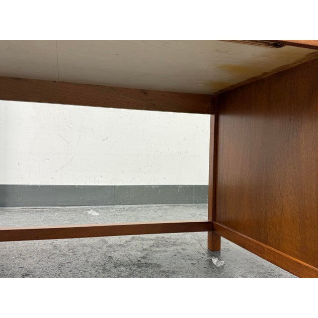 Bespoke Mid-Century Modern Desk + Two Drawers For Sale - Image 12 of 12