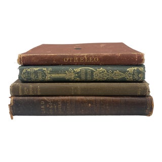 Collection of Antique Books C. 1800's - Set of 4 For Sale
