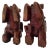 Wood Vintage Chinese Foo Dog Asian Art Statue Decor Wooden Hand Carved Large - a Pair For Sale - Image 7 of 8