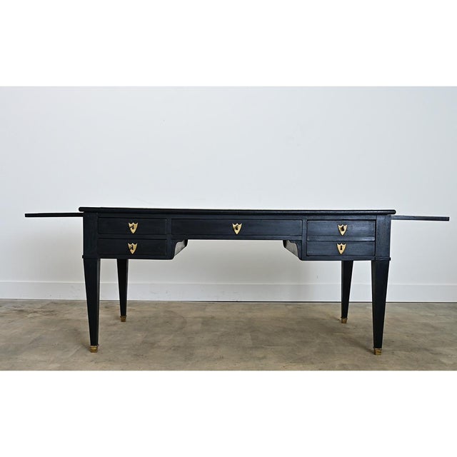 French 19th Century Directoire Style Ebonized Desk For Sale - Image 10 of 14