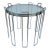 C1970's Saporiti Italia Polished Chrome Over Steel & Glass Stacking, Nesting Tables - Set of 3 For Sale