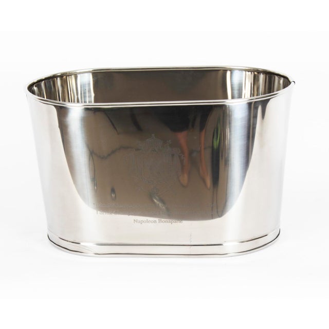 Vintage Silver-Plated Wine Cooler, 1990s For Sale - Image 9 of 12