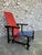 The icon of the "De Stijl" movement, created in 1917 by Gerrit Rietveld. This chair is a one off piece, made by a German...