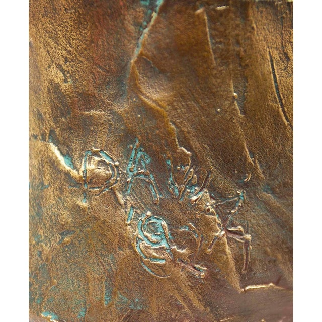 This is a bronze cast sculpture by Philip Pavia is part of his series of "Imaginary Portraits from the Club" , a one-man...